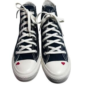 Carefully Chosen ❤️ love-print Converse high tops sneakers
